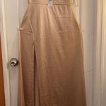Windsor  Gold Satin stretch Dress Photo 0
