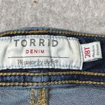 Torrid Women's Luxe Slim Bootcut Jeans 28 Tall Blue Medium Wash Denim Photo 1