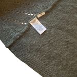 Lou & grey Gray/Green Wool Blend Open-Front Cardigan Sweater Drape Hem Sz M EUC Photo 11