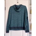 Mondetta  Performance Luxury Pullover Women Size Large Marled Green Hooded‎ Photo 1