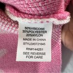 Moon & Madison Y2K Sweater Ivory with Pink Smiley Faces Oversized Soft Cozy XL Photo 5