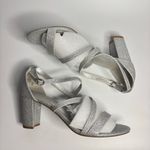 Dream Paris DREAM PAIRS Madison Ankle Strap Low Chunky Black Heel Sandal in Silver/Glitter Photo 7