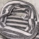 89th and Madison Grey white stripe turtleneck sweater top shirt  woman’s L petite Photo 4