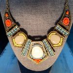 Bronze Orange and Blue 24 inch Necklace Blue Photo 0