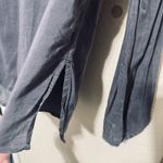 ALC Frank ALC Grey Long sleeve top sequin beaded shirt sz L popover blouse minimalist Photo 6