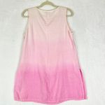 Spirit Activewear Linen Ombre Tunic Size Medium Pink Lagenlook Beach Vacation Photo 1