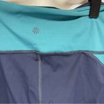 Athleta Crunch Navy and Lime Green 7/8 Leggings Photo 4