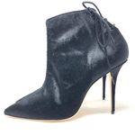 Manolo Blahnik black calf hair pointed booties, made in italy, size 40, NWOT Photo 8