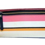 Kate Spade Berber Stripe Stacy Bifold Wallet Pink Multi Colored Photo 1