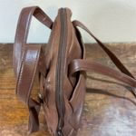 Sonoma  Genuine Leather Purse Brown Zippered Pockets Top Handle​​ Photo 5