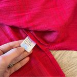 Ming Wang  Hot Pink Black Textured Striped Acrylic Cardigan Sweater Size PXS Photo 2