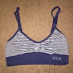 Victoria's Secret BLUE & WHITE STRIPE VSX SPORTS BRA SEAMLESS Photo 0