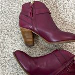 Boden Wine / Burgundy Ankle Boots with Chunky Stacked Heel Photo 2