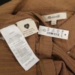 Madewell 💕💕 Long Sleeve Button-Front Midi Shirtdress ~ Kraft Brown XXS NWT Photo 15