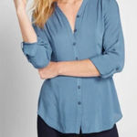 Anthropologie ✨ ModCloth Trusty Travel Button Up Sz 1X Tunic Top✨ Photo 0