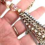 Chico's Chico’s layered multi-strand rhinestone & opalescent two tone necklace statement Photo 5