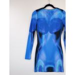 White Fox Boutique  Womens Dress Blue Milky Way Soulmate Mini Bodycon Y2K Small Photo 9
