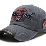 New Distressed Cotton Washed Baseball Cap Outdoor SunHat Casual Versatile Street Silver Photo 0