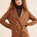 RD Style NWT  Sweater Knit Blazer anthropologie size small brown Photo 0