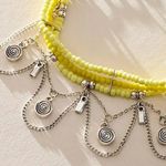 Free People #93 NWT Marley Anklet in Neon Yellow Photo 2