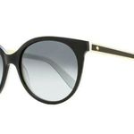 Kate Spade Black Amaya Oval Sunglasses with Case Photo 0