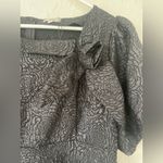 NWT AOMEI Plus Size Flower Short Puff Sleeve High Waist A Photo 2