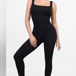 Popilush Shapewear Seamless Square Neck Tank Workout Jumpsuit Black Photo 0