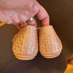 Top Moda  Comfort Golden Sparkle square toe ballerina flats shoes Photo 5