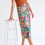 Farm Rio Getaway Midi Skirt size M Pink Size M Photo 0
