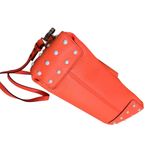 Milly  Orange Leather Top Handle Satchel Crossbody Bag Photo 5