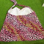 Catalina ‎ Womens 1X Swimsuit Halter Top One Piece Leopard Cheetah Print Y2K Photo 4