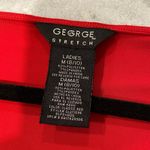 George Size M Red Stretchy Short Sleeve V Neck Ruffle Hem Pullover Mini Dress Size M Photo 7