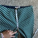 Boden Green Blue Teal Printed Dress Pants Office Formal Spring 4 Long Trousers Size undefined Photo 5