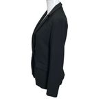 J.Crew  Regent One Button Blazer Women’s Size 0 Black Stretch Workwear Photo 6