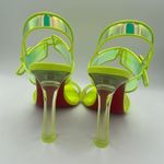 Christian Louboutin Loubi Duniss 100 Fluo Yellow EU 38 Photo 4