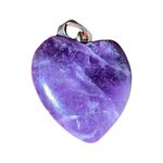 Amethyst Heart Pendant set in Sterling Silver Purple Photo 6