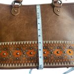 Montana West Tribal Ethnic Western Style Shoulder Bag, Cognac Color,‎ Simple & Beautiful Photo 3