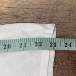 Nation Ltd Womens Puff Sleeves V-Neck Slub Pima Cotton Long Sleeve Top White XS Photo 7