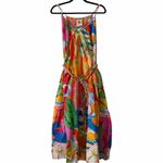 Farm Rio NWT  Summer Picnic Sleeveless V-Neck Midi Dress Sz M Photo 2