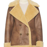 Free People NWT x We The Free Mari Reversible Jacket Coat In Tan Cream Combo Photo 0