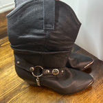 Dingo  Black Slouchy Western Boots Size 5 Photo 0