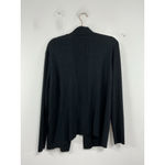 Kathy Ireland Womans Long Sleeve Open Front Cardigan Sweater XL Black Sweater Photo 1