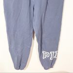 PINK - Victoria's Secret Victorias Secret Pink Small Blue Spellout Jogger Pull on Sweatpants Photo 1