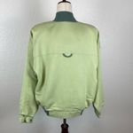 Vintage M. Portfolio By Marsha Varsity Style Snap Zip Up Jacket Green Womens L Green Size L Photo 2