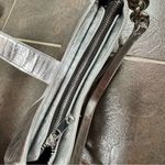 ALDO  Faux Croc Print Shoulder Bag Handbag Purse Zippers Silver Y2K Photo 7