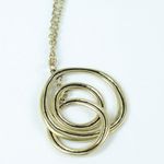 The Sak Gold 3 Ring Necklace - NEW Photo 3