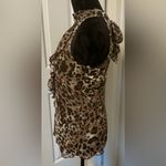 Byer California B Wear  Sleeveless Leopard Print Blouse size Medium Photo 2