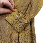 Anthropologie NWT  Long-Sleeve Mini Dress in Bronze Leopard Print Size XS Photo 14