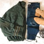 Free People Cropped Embellished Jacket Photo 0