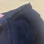 ZARA  Basic Women's XS Wrap Skirt Slit Midi Flowy Ruffles Navy Blue Bow Photo 7